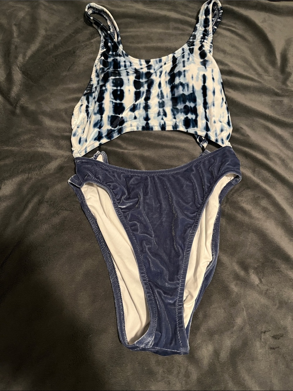 Victoria's Secret Blue Tie-Dye & Navy Two-Piece Bikini